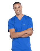 Cherokee Scrubs Workwear Professionals Tuckable V - Neck Top Royal XL 737314870370 Shoe Deals Outlet