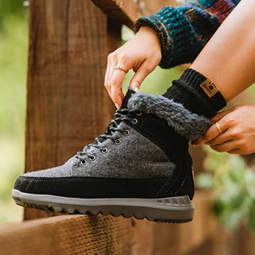 BEARPAW Cheryl Boots - Women's Black/Grey Shoe Deals Outlet