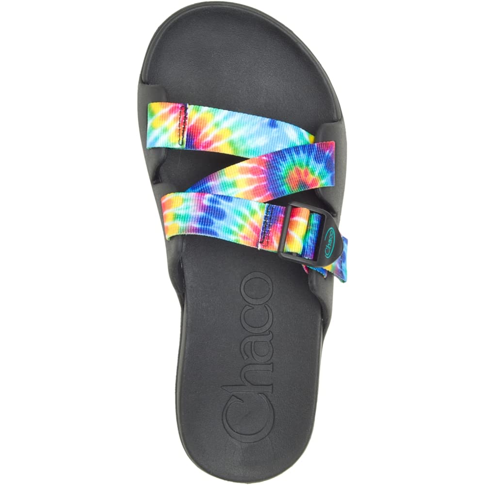 Chaco Chillos Slide - Men's Dark Tie Dye Shoe Deals Outlet