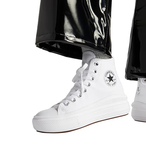 Converse Chuck Taylor All Star Move Platform High - Top - Women's White Black Shoe Deals Outlet