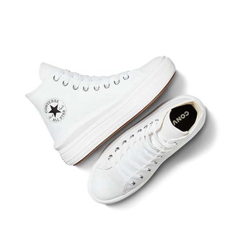Converse Chuck Taylor All Star Move Platform High - Top - Women's White Black Shoe Deals Outlet