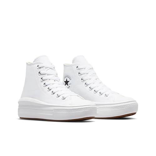 Converse Chuck Taylor All Star Move Platform High - Top - Women's White Black Shoe Deals Outlet