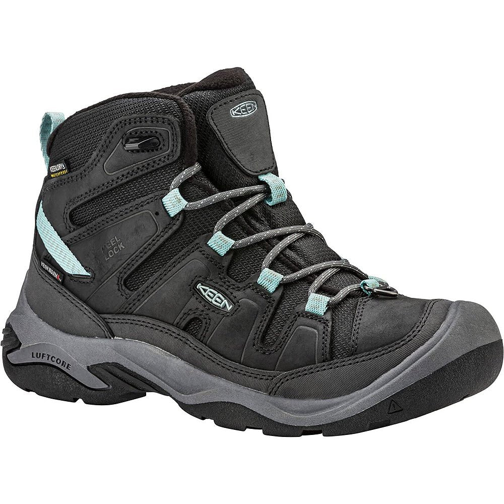 KEEN Circadia Mid - Women's Black/Cloud Blue Shoe Deals Outlet