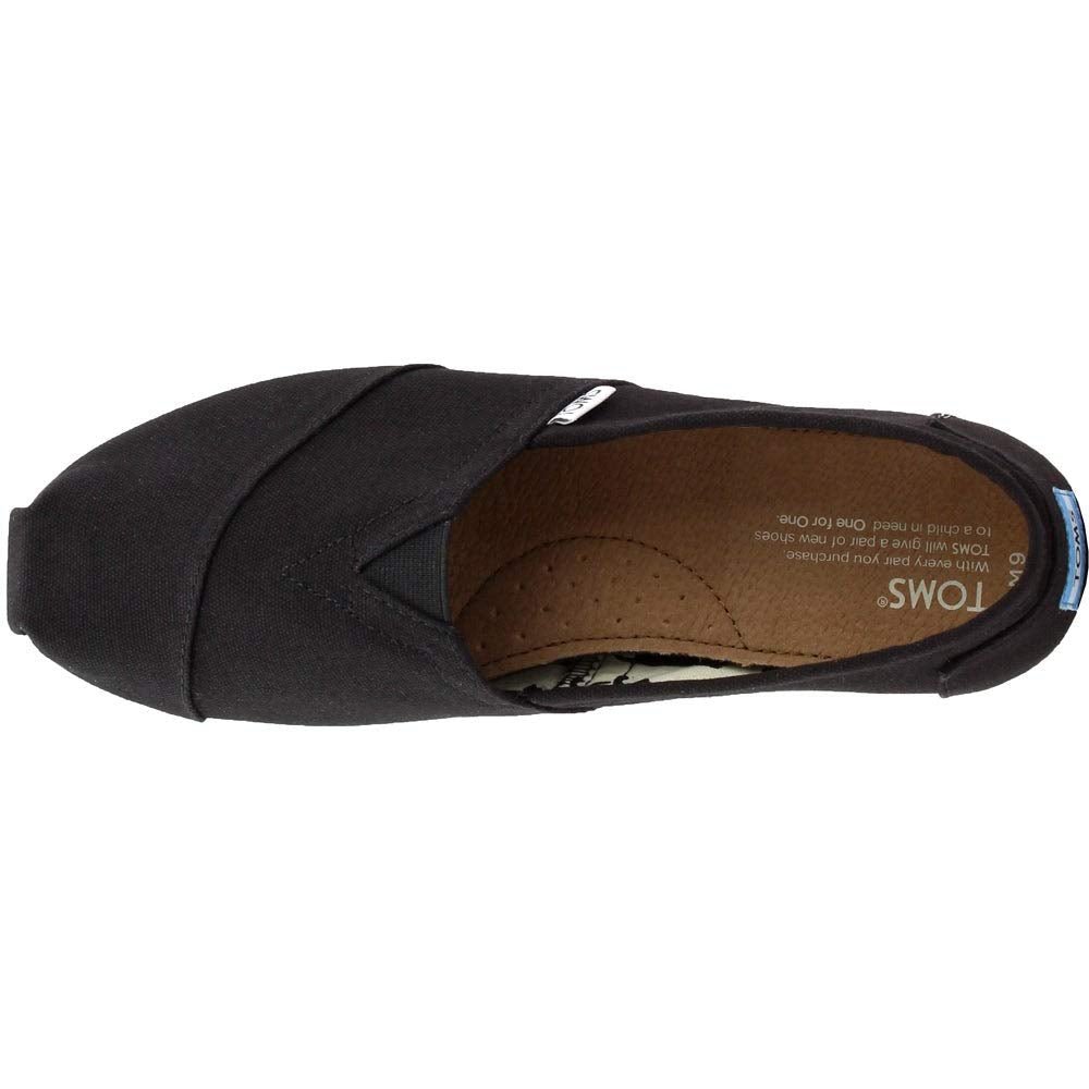 TOMS Classic Alpargata - Men's Black Canvas Shoe Deals Outlet