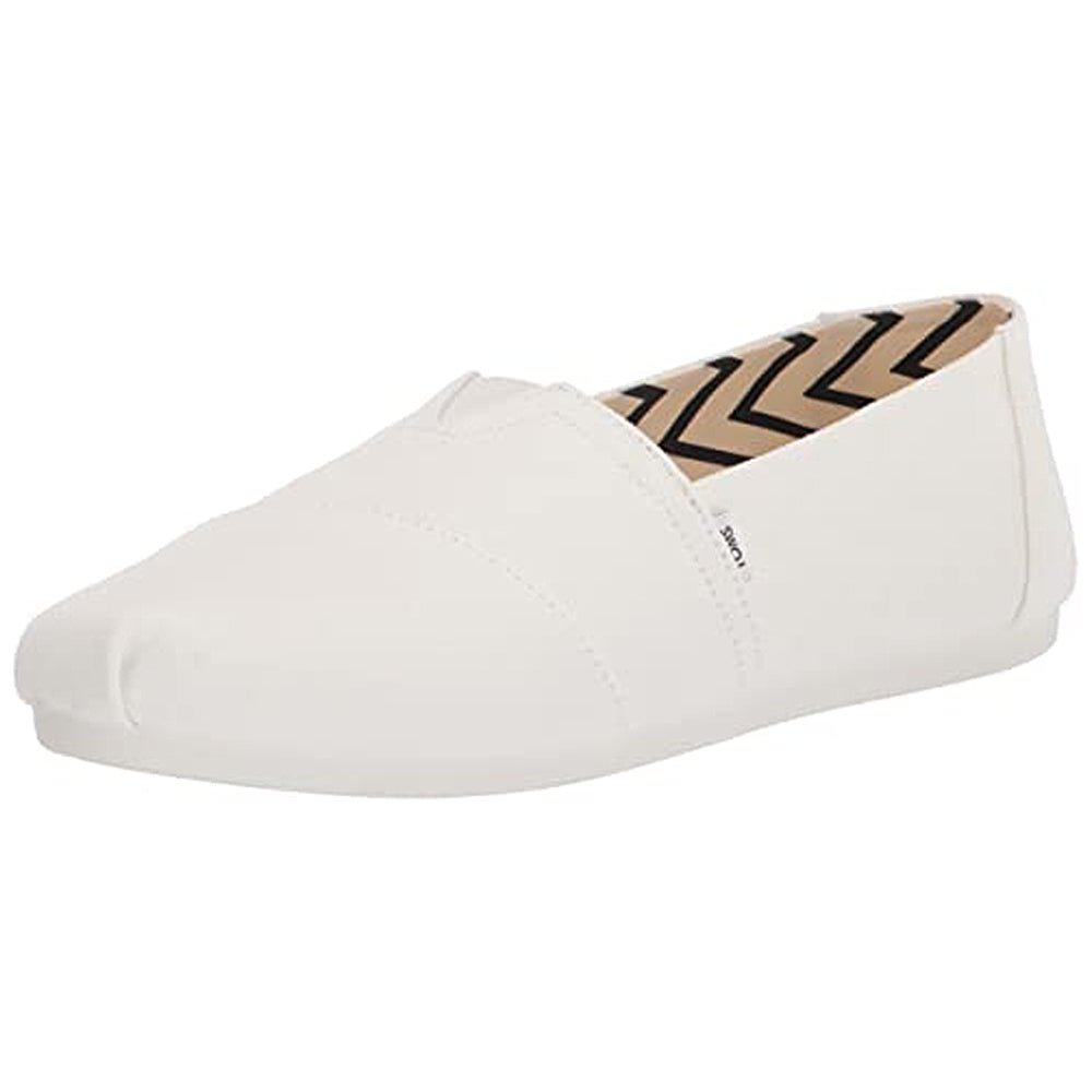 TOMS Classic Alpargata - Women's White Canvas Shoe Deals Outlet