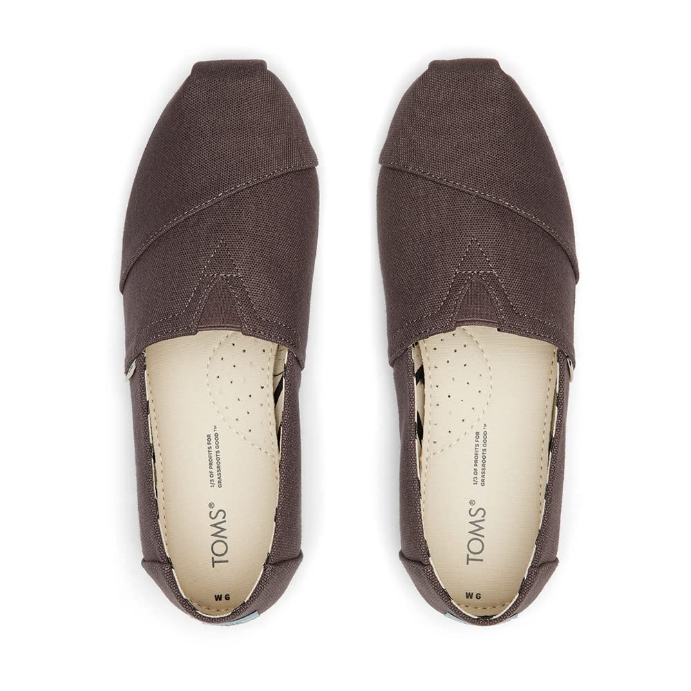 TOMS Classic Alpargata - Women's Grey Canvas Shoe Deals Outlet