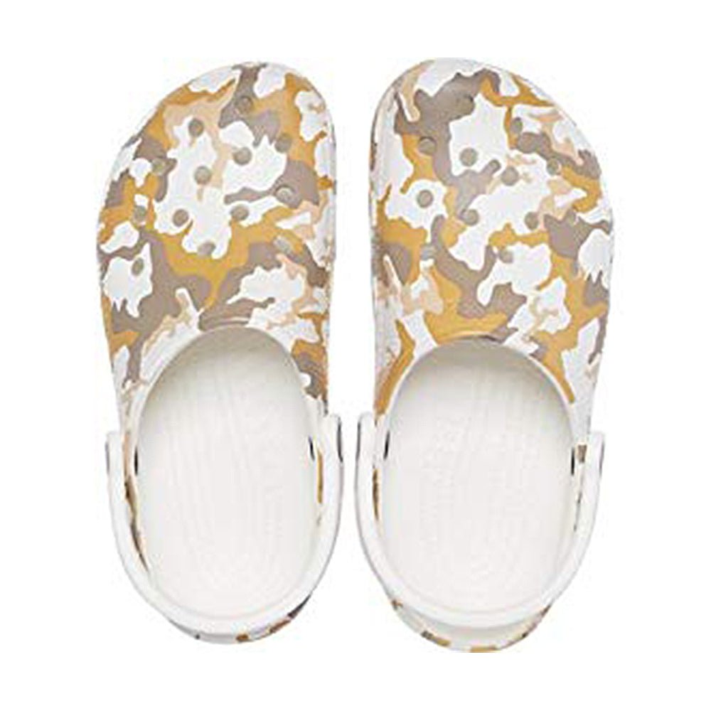 Crocs Classic Camo Clog - Unisex White/Camo Shoe Deals Outlet