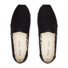 TOMS Classic Canvas - Men's Black Recycled Cotton Canvas Shoe Deals Outlet