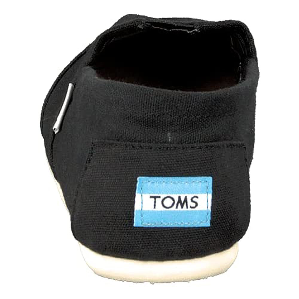 TOMS Classic Canvas - Men's Black White Shoe Deals Outlet