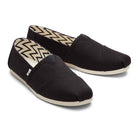 TOMS Classic Canvas - Men's Black Recycled Cotton Canvas Shoe Deals Outlet
