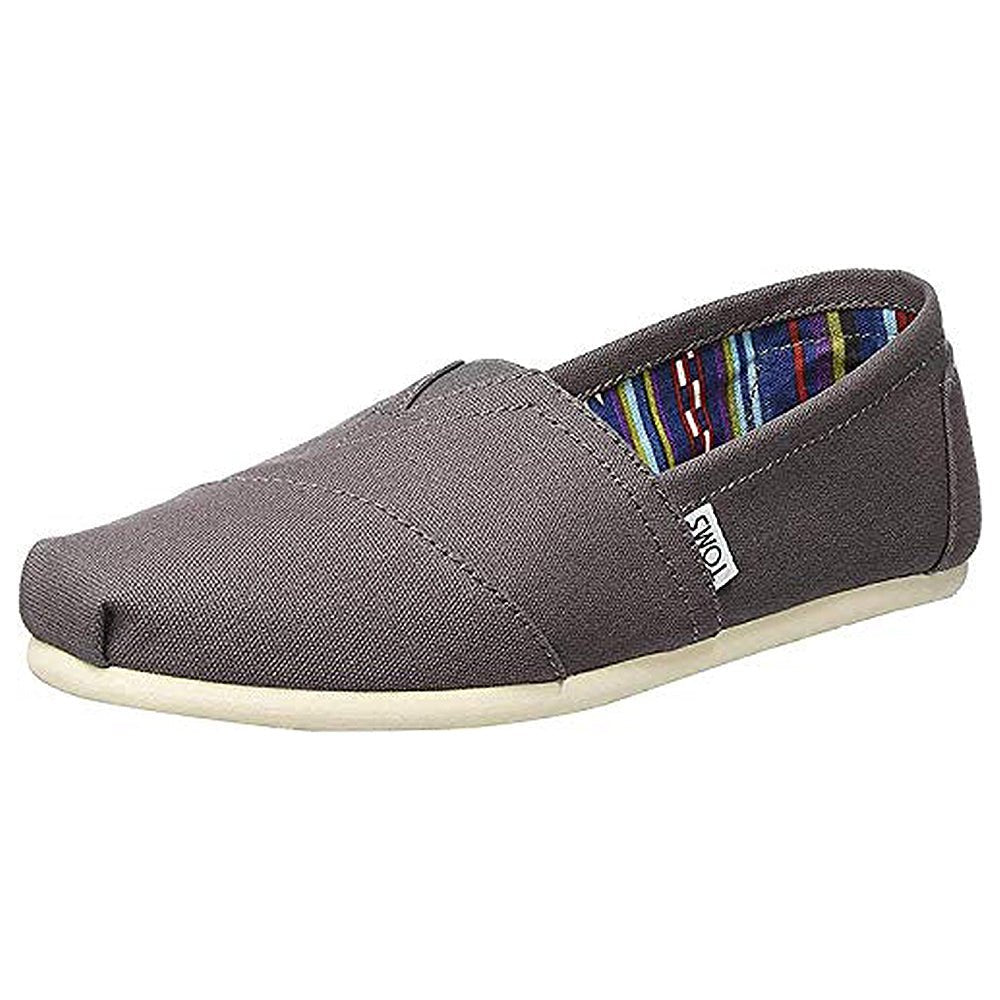 TOMS Classic Canvas - Men's Dark Grey Shoe Deals Outlet