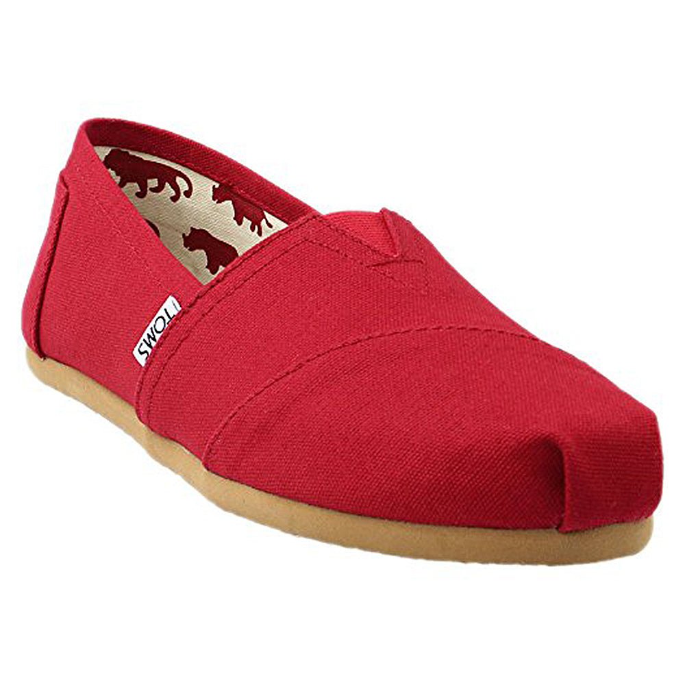 TOMS Classic Canvas - Women's Red Canvas Shoe Deals Outlet