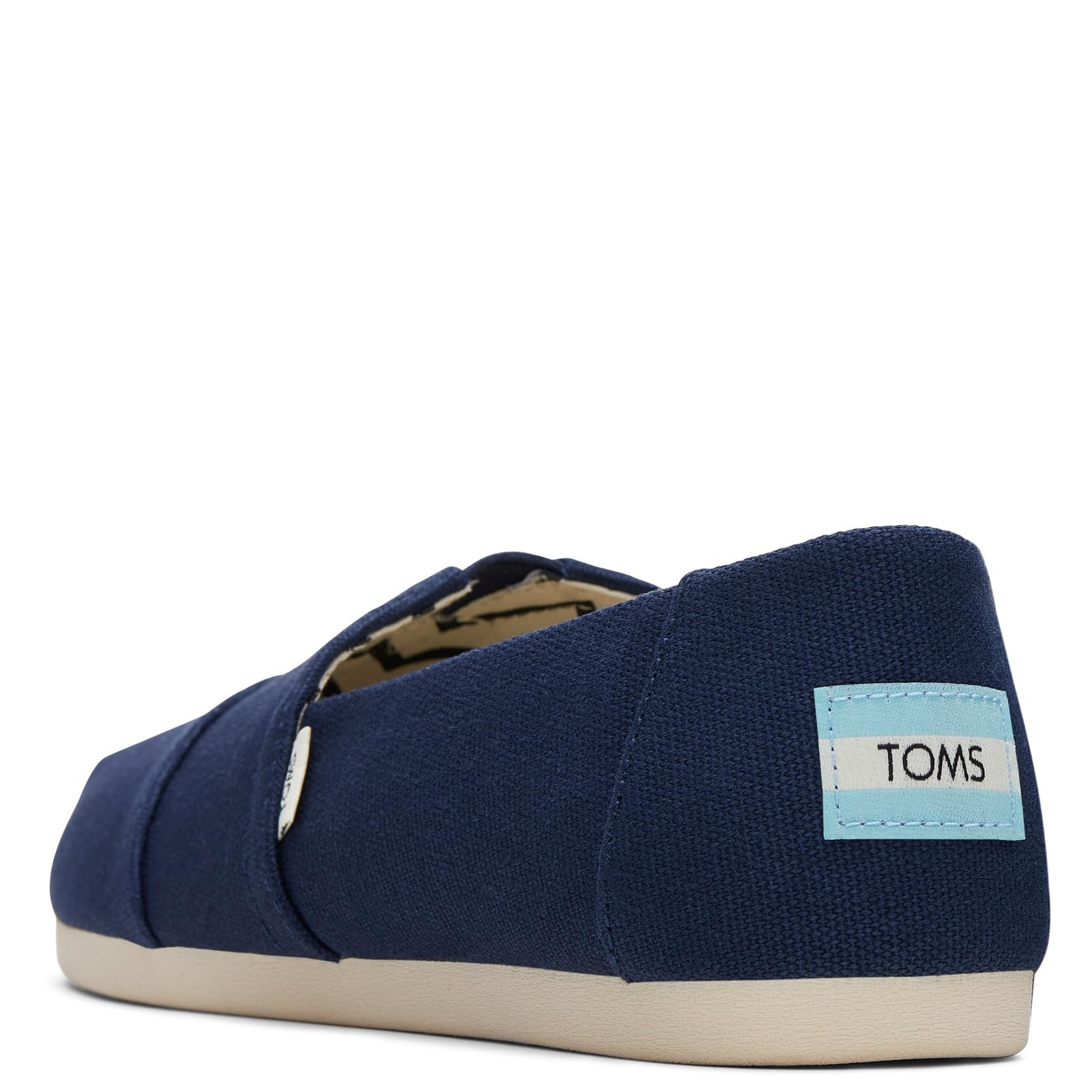 TOMS Classic Canvas - Women's Navy Recycled Cotton Canvas Shoe Deals Outlet