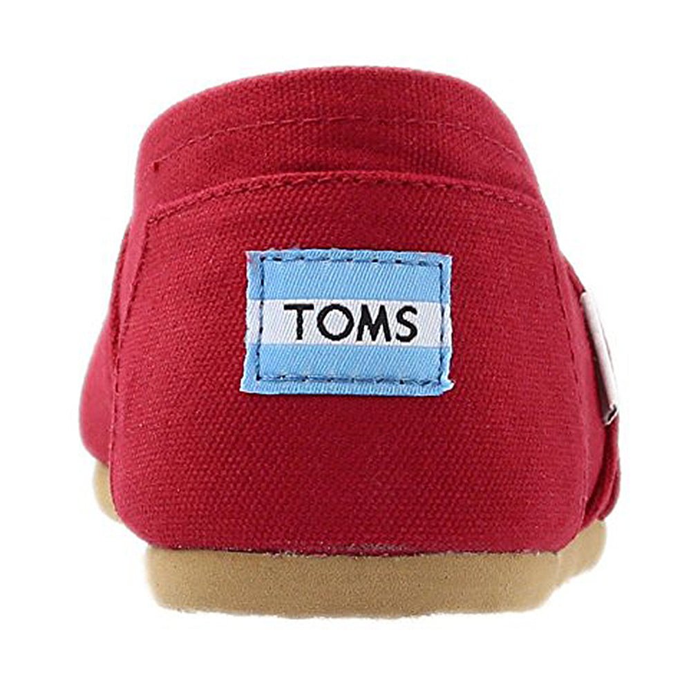 TOMS Classic Canvas - Women's Red Canvas Shoe Deals Outlet