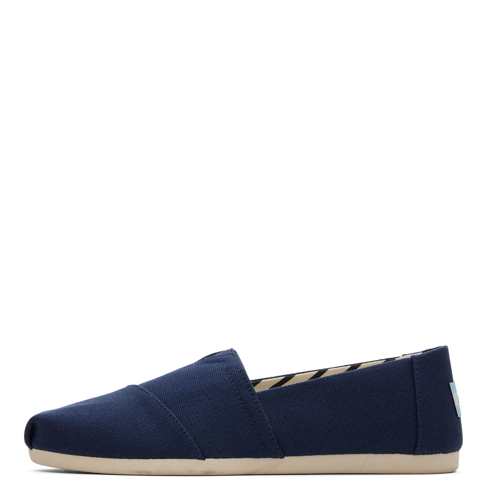 TOMS Classic Canvas - Women's Navy Recycled Cotton Canvas Shoe Deals Outlet