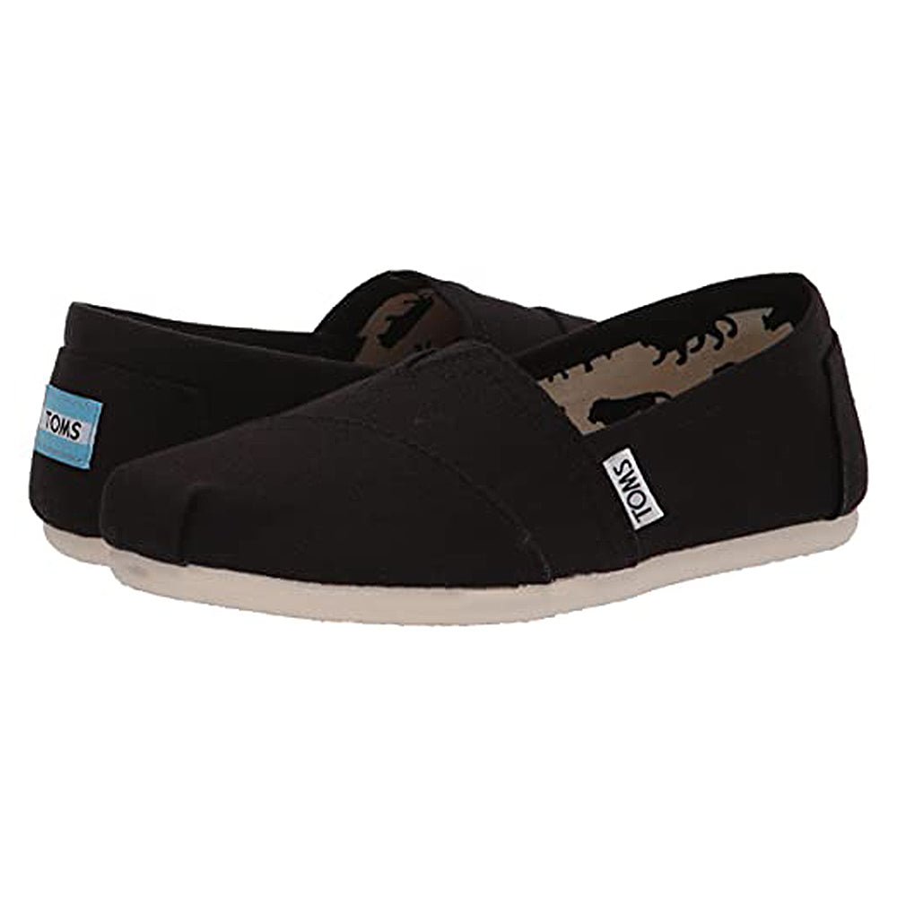 TOMS Classic Canvas - Women's Black Canvas Shoe Deals Outlet