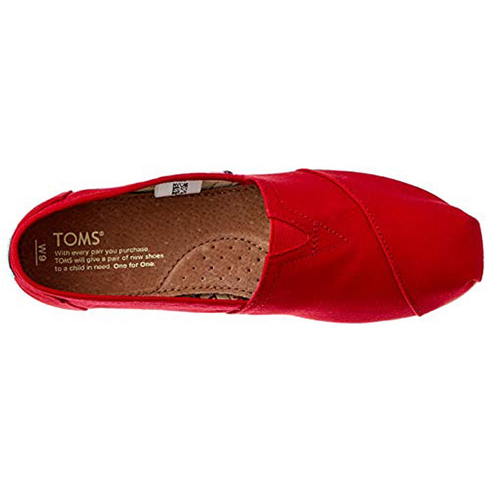 TOMS Classic Canvas - Women's Red Shoe Deals Outlet
