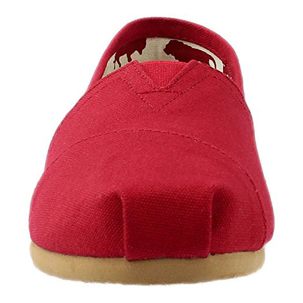 TOMS Classic Canvas - Women's Red Canvas Shoe Deals Outlet