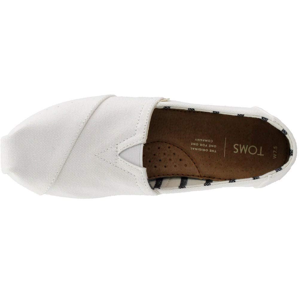 TOMS Classic Canvas - Women's White Canvas Shoe Deals Outlet