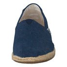 TOMS Classic Canvas - Women's Navy Washed Canvas Rope Sole Shoe Deals Outlet