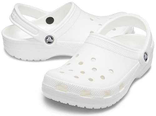 Crocs Classic Clog - Men's White Shoe Deals Outlet