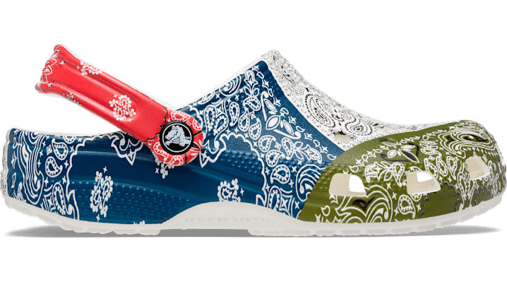 Crocs Classic Clog - Unisex Bandana Multi Shoe Deals Outlet