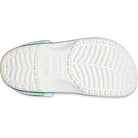 Crocs Classic Clog - Unisex White/Multi Spray Dye Shoe Deals Outlet