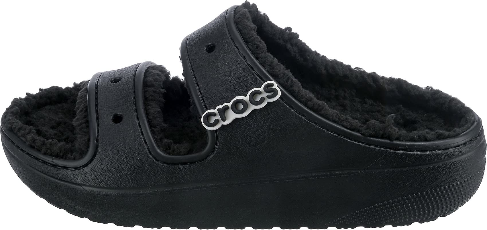 Crocs Classic Cozzzy Sandal - Men's Black Shoe Deals Outlet