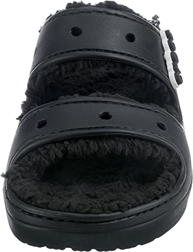 Crocs Classic Cozzzy Sandal - Men's Black Shoe Deals Outlet
