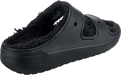 Crocs Classic Cozzzy Sandal - Men's Black Shoe Deals Outlet