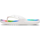 Crocs Classic Flip Flops - Unisex White/Multi Shoe Deals Outlet