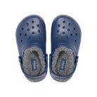 Crocs Classic Lined Clog - Kids Navy/Charcoal Shoe Deals Outlet