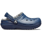 Crocs Classic Lined Clog - Kids Navy/Charcoal Shoe Deals Outlet