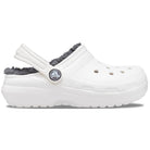 Crocs Classic Lined Clog - Kids White/Grey Shoe Deals Outlet