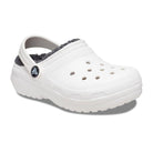 Crocs Classic Lined Clog - Kids White/Grey Shoe Deals Outlet