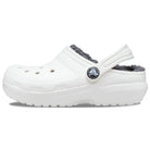 Crocs Classic Lined Clog - Kids White/Grey Shoe Deals Outlet