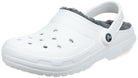 Crocs Classic Lined Clog - Men's White/Grey Shoe Deals Outlet