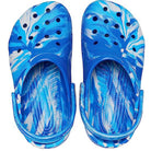 Crocs Classic Marbled Clog - Kids Blue Bolt/Multi Shoe Deals Outlet