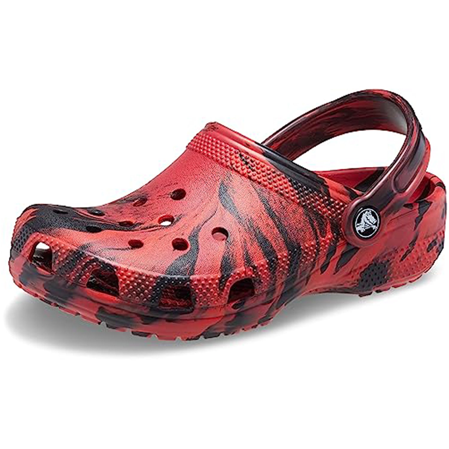 Crocs Classic Marbled Clog - Kids Pepper/Black Shoe Deals Outlet