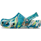 Crocs Classic Marbled Clog - Kids Limeade/Multi Shoe Deals Outlet