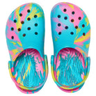 Crocs Classic Marbled Clog - Kids Rainbow Tie Dye Shoe Deals Outlet