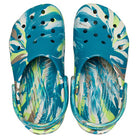 Crocs Classic Marbled Clog - Kids Limeade/Multi Shoe Deals Outlet