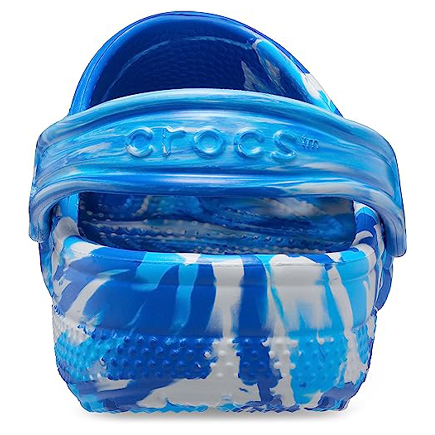 Crocs Classic Marbled Clog - Kids Blue Bolt/Multi Shoe Deals Outlet