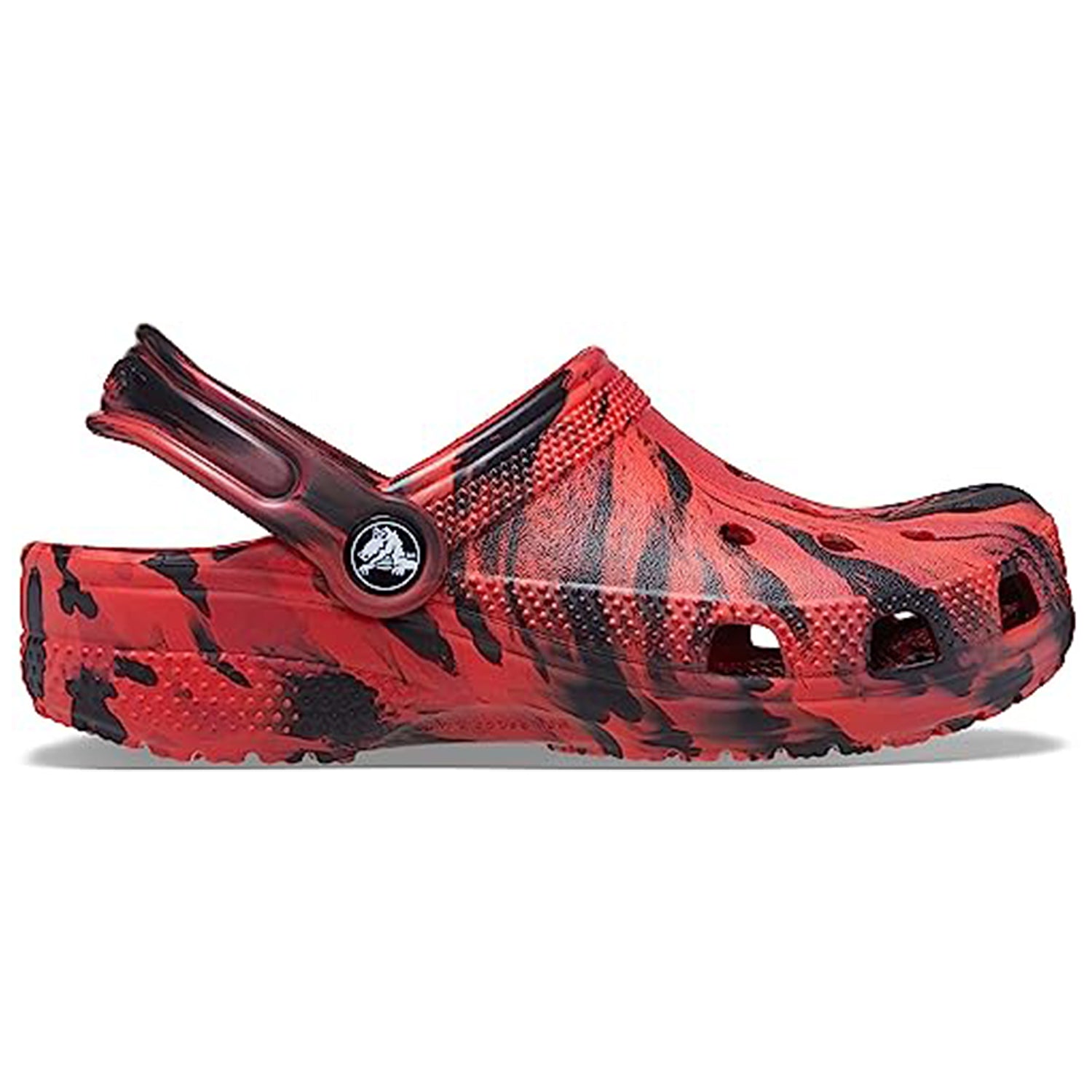 Crocs Classic Marbled Clog - Kids Pepper/Black Shoe Deals Outlet