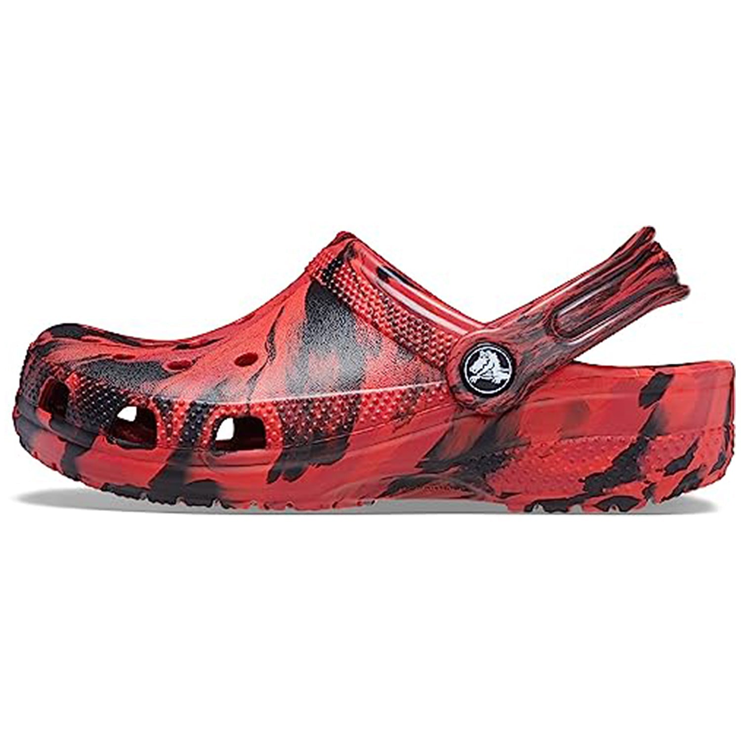 Crocs Classic Marbled Clog - Kids Pepper/Black Shoe Deals Outlet