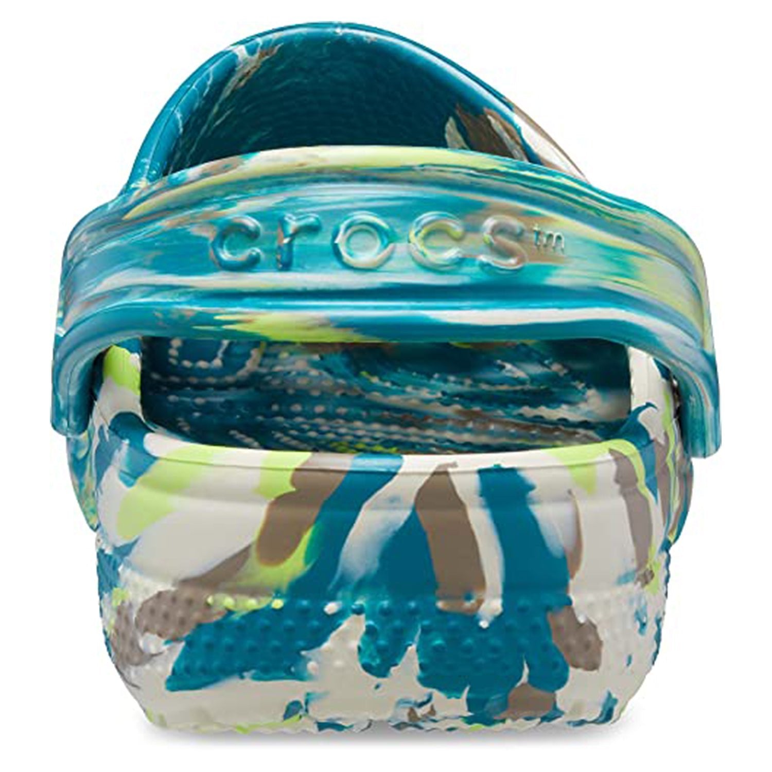 Crocs Classic Marbled Clog - Kids Limeade/Multi Shoe Deals Outlet