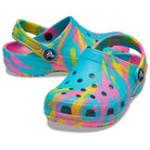 Crocs Classic Marbled Clog - Kids Rainbow Tie Dye Shoe Deals Outlet