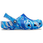 Crocs Classic Marbled Clog - Kids Blue Bolt/Multi Shoe Deals Outlet
