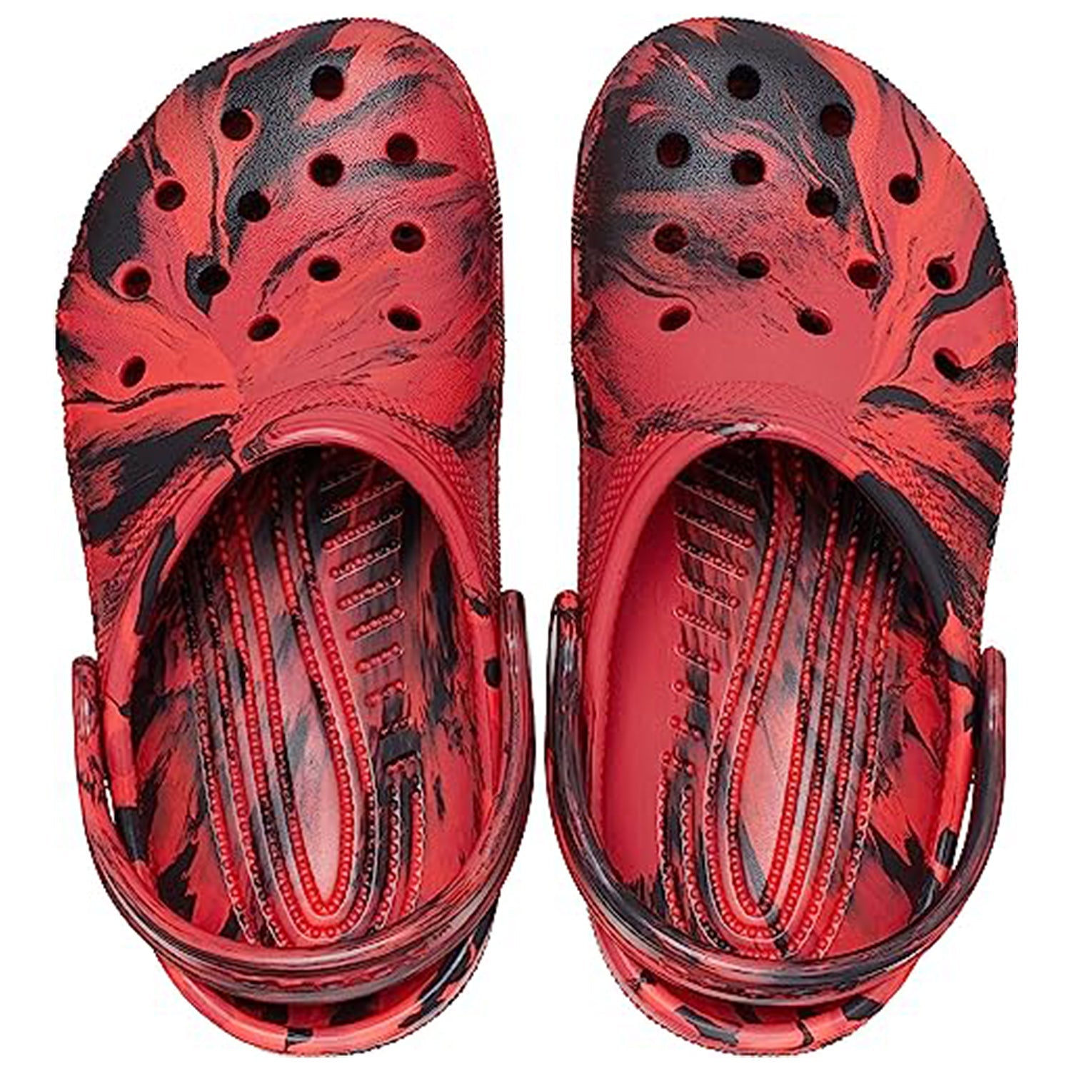 Crocs Classic Marbled Clog - Kids Pepper/Black Shoe Deals Outlet