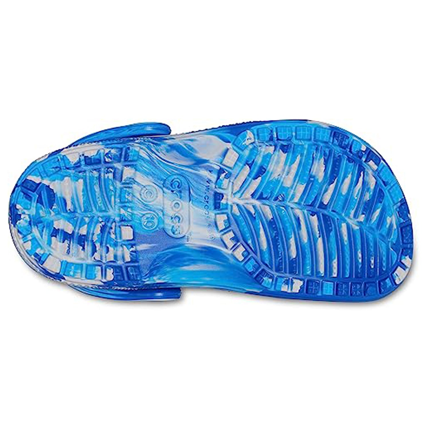 Crocs Classic Marbled Clog - Kids Blue Bolt/Multi Shoe Deals Outlet